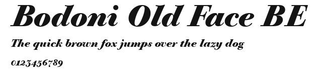 Bodoni Old Face BE.ttf