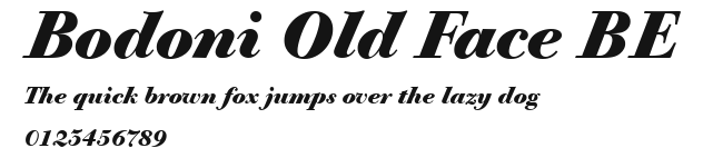 Bodoni Old Face BE.ttf
