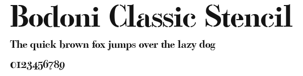 Bodoni Classic Stencil.ttf
