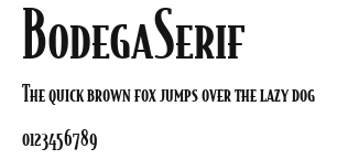 BodegaSerif Preview