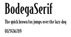 BodegaSerif Preview