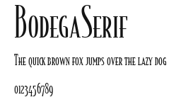 BodegaSerif Preview