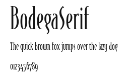 BodegaSerif Preview