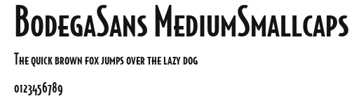 BodegaSans MediumSmallcaps Preview