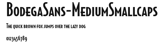BodegaSans-MediumSmallcaps Preview