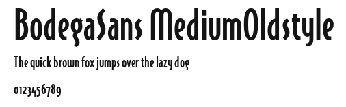 BodegaSans MediumOldstyle Preview