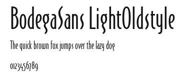 BodegaSans LightOldstyle Preview