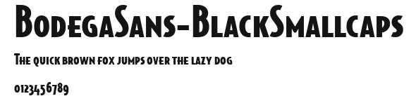 BodegaSans-BlackSmallcaps Preview
