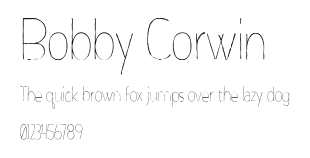 Bobby Corwin Preview