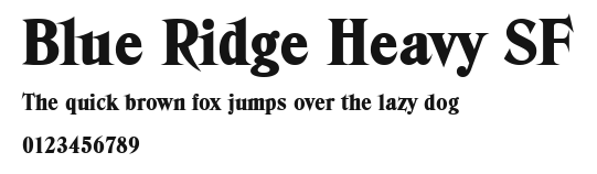 Blue Ridge Heavy SF.ttf