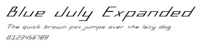 Blue July Expanded.ttf