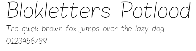 Blokletters Potlood.ttf