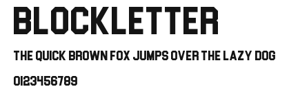 Blockletter Preview