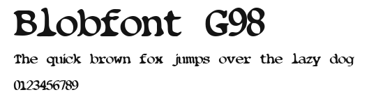 Blobfont G98.ttf
