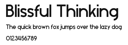 Blissful Thinking.otf