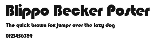 Blippo Becker Poster.ttf