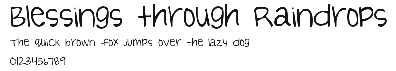 Blessings through Raindrops.ttf