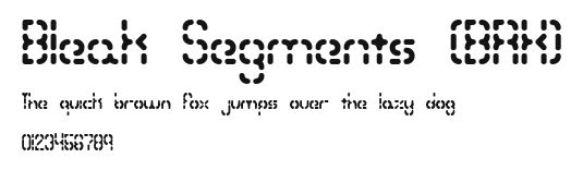 Bleak Segments (BRK).ttf