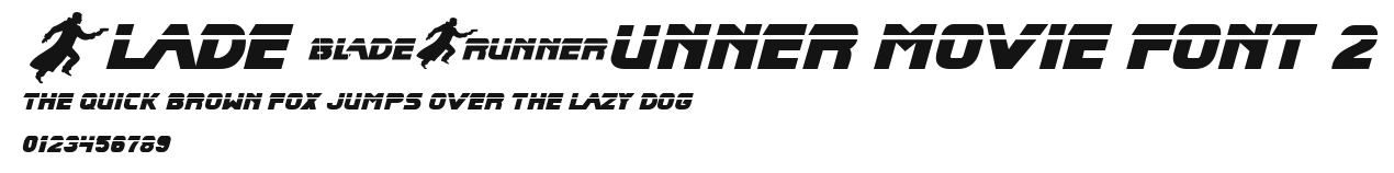 Blade Runner Movie Font 2 Preview