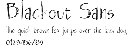 Blackout Sans Preview