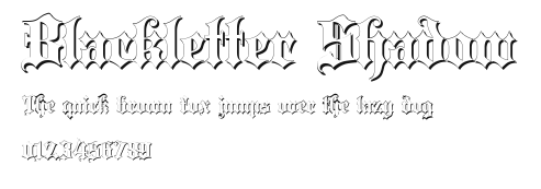 Blackletter Shadow Preview