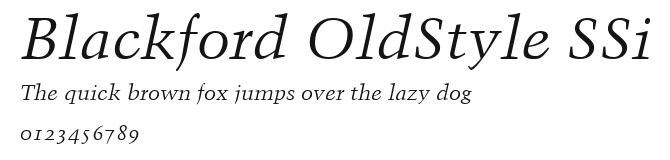 Blackford OldStyle SSi Preview