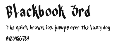 Blackbook 3rd.otf
