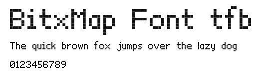 BitxMap Font tfb.ttf