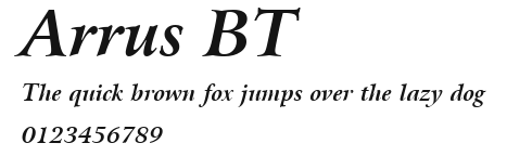 Arrus BT.ttf