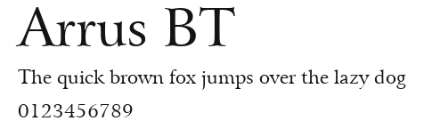 Arrus BT.ttf