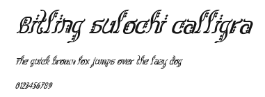 Bitling sulochi calligra.ttf