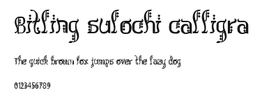Bitling sulochi calligra.ttf