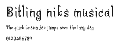Bitling niks musical.ttf