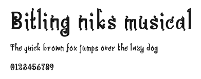 Bitling niks musical.ttf