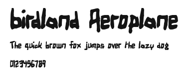 Birdland Aeroplane.ttf