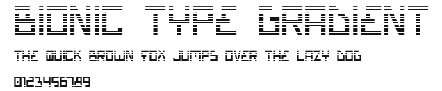 Bionic Type Gradient Preview