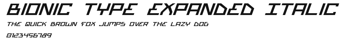Bionic Type Expanded Italic.ttf