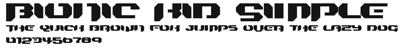 Bionic Kid Simple.ttf