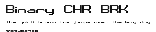 Binary CHR BRK.ttf