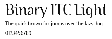 Binary ITC Light.ttf
