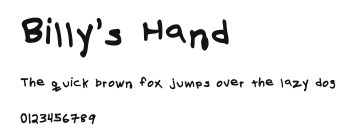 Billy's Hand.ttf