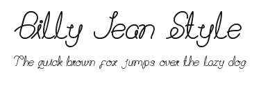 Billy Jean Style.ttf