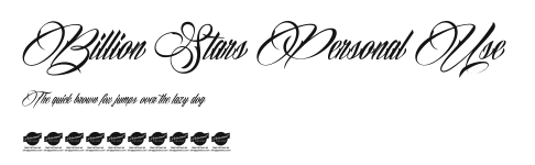Billion Stars Personal Use .ttf