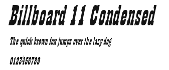 Billboard 11 Condensed.ttf
