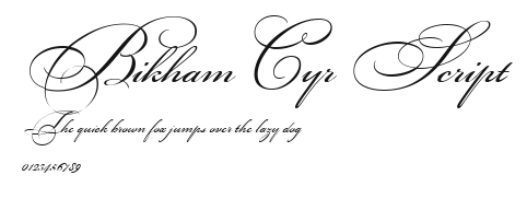 Bikham Cyr Script.ttf