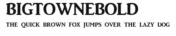 BigtowneBold Preview