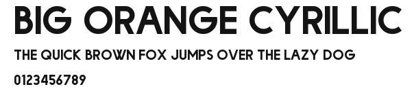 Big Orange Cyrillic Preview