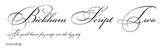 Bickham Script Two Preview