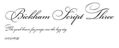 Bickham Script Three Preview