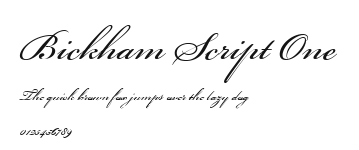 Bickham Script One Preview